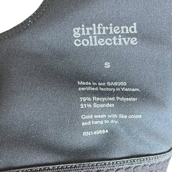 Girlfriend‎ Collective S/M Matching Athletic Set Solid Dark Blue Yoga Athleisure - Picture 10 of 10